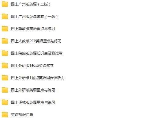 图片[3]早教启蒙-幼小衔接-小初高资料四年级上册学习资料汇总！【上册】早教启蒙-幼小衔接-小初高资料盼盼学堂